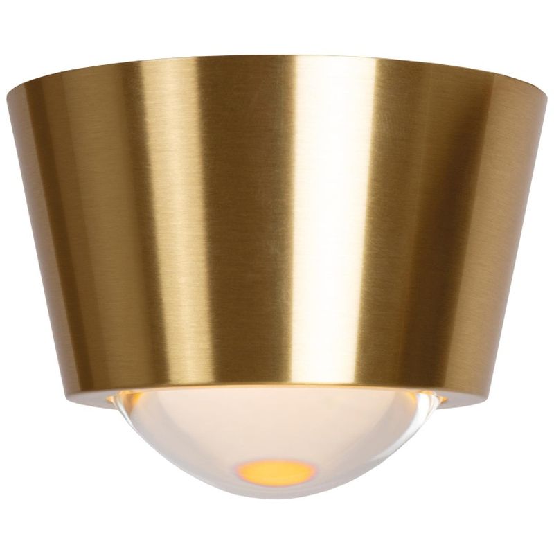 Lucide RIGON - Zapustené stropné svietidlo - Ø 9 cm - LED - 1x7W 3000K - Matt Gold / Mosadz